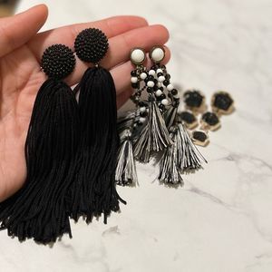 Three Pairs of Black Dressy Earrings